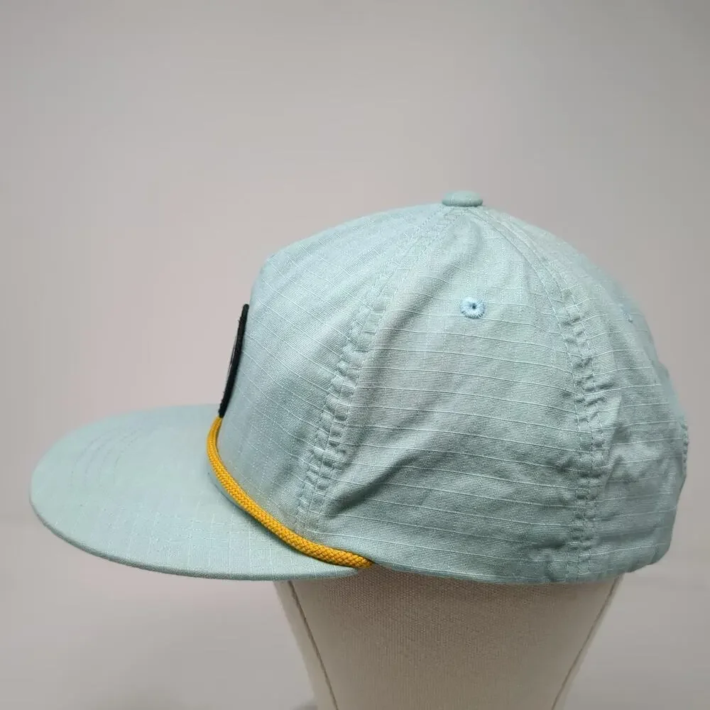 Obermeyer 5 Panel Blue One Size Snapback Rope Topographic Patch Outdoor Hat